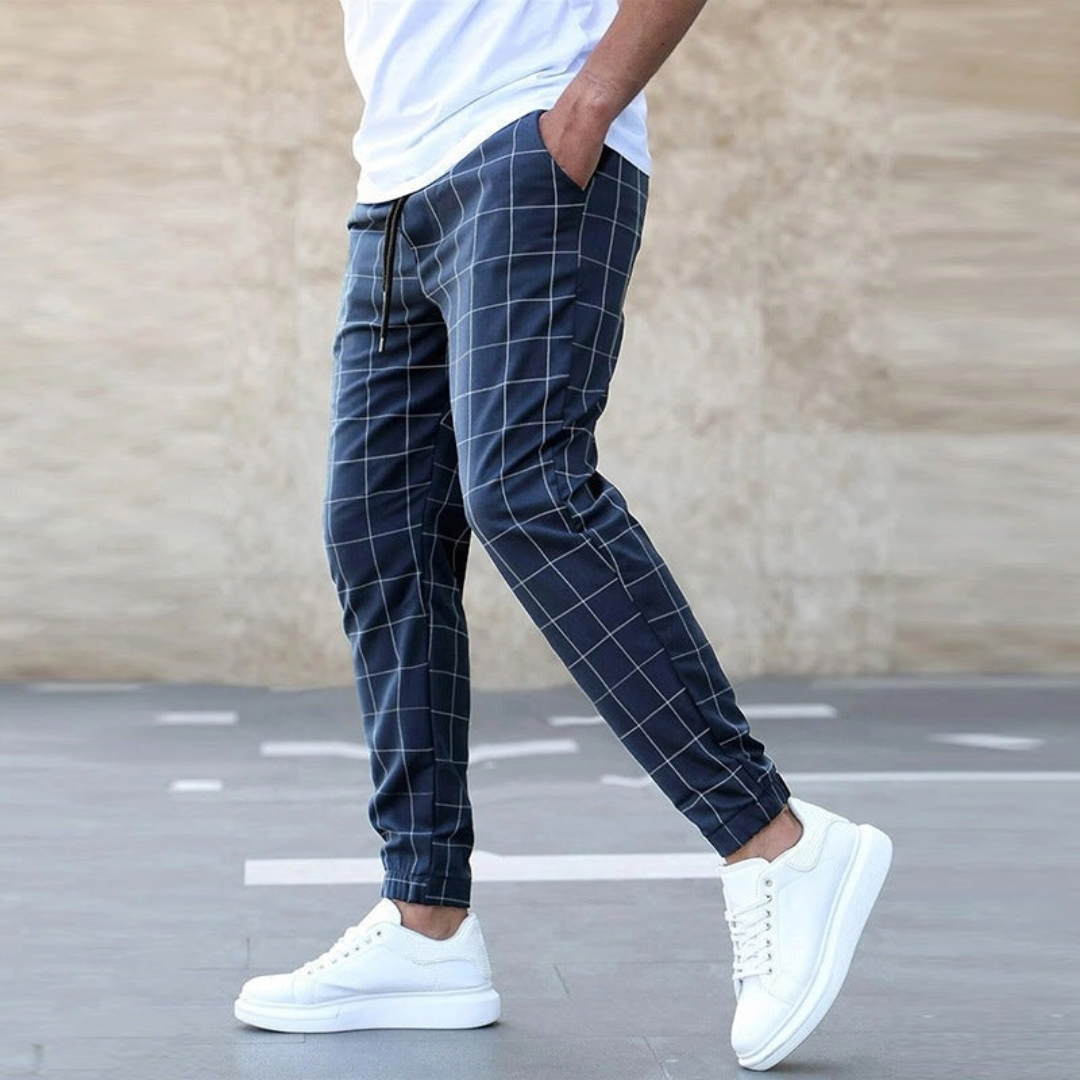 TIZIANO™|CHECKERED JOGGER PANTS