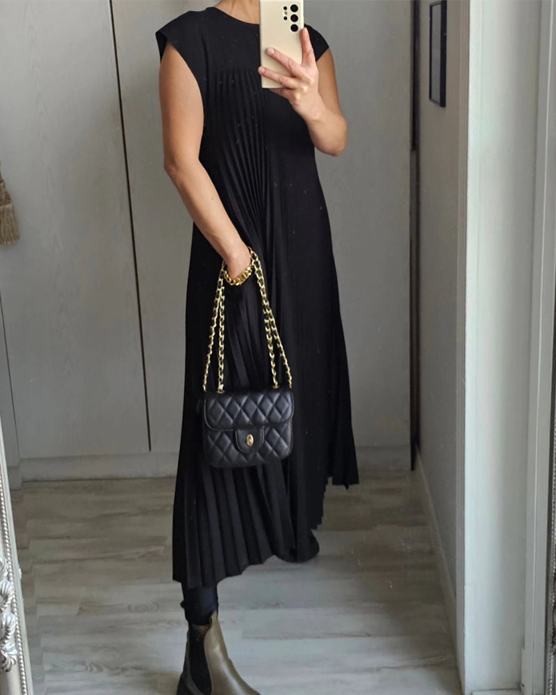 Jolienne Pleated Midi Dress