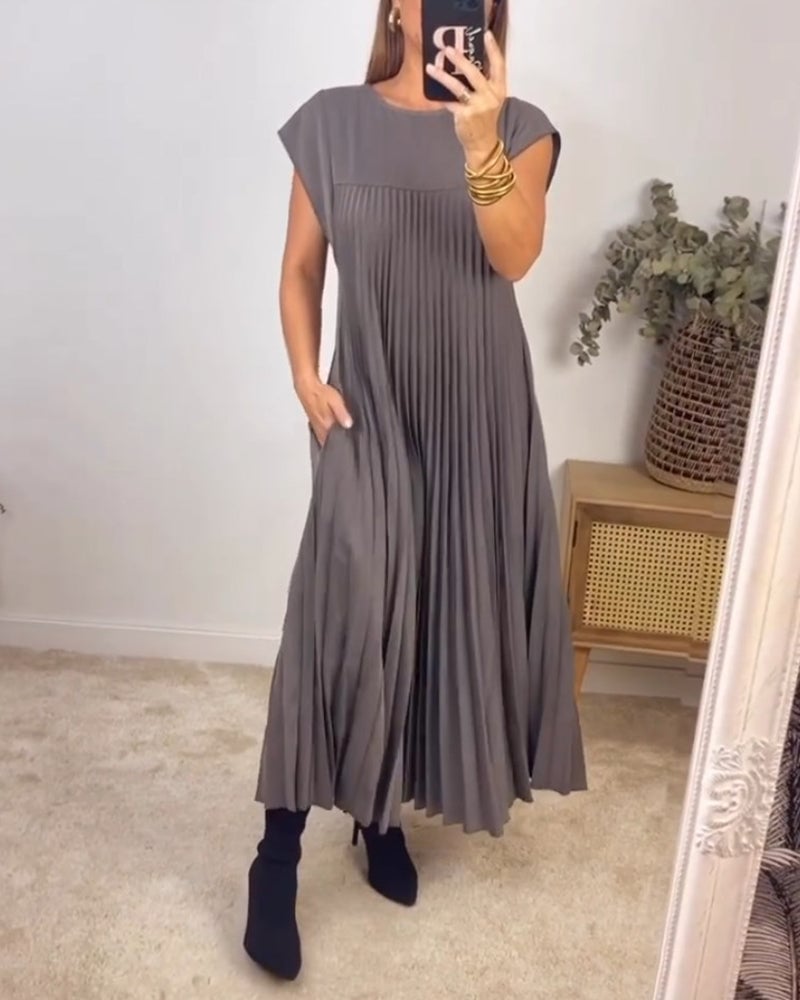 Jolienne Pleated Midi Dress