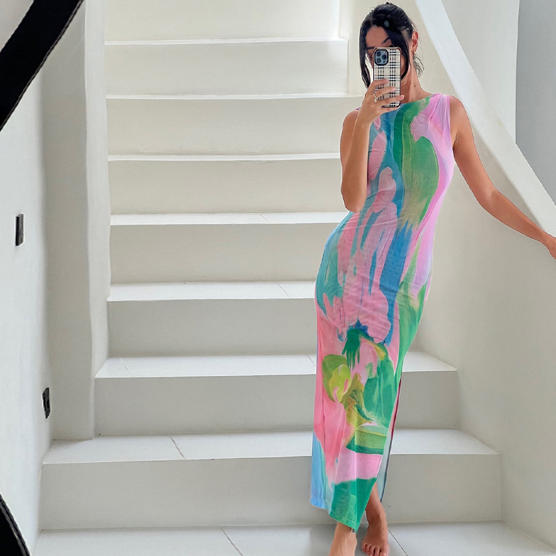 Fallon | Tropical Fitted Dress