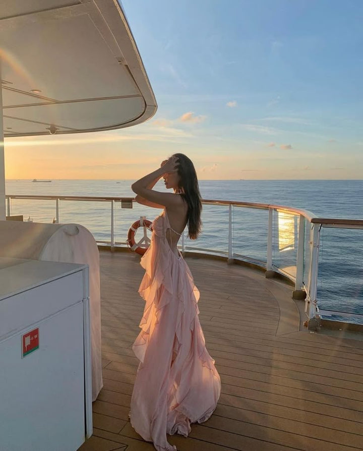 Nyra | Seabreeze Ruffle Gown