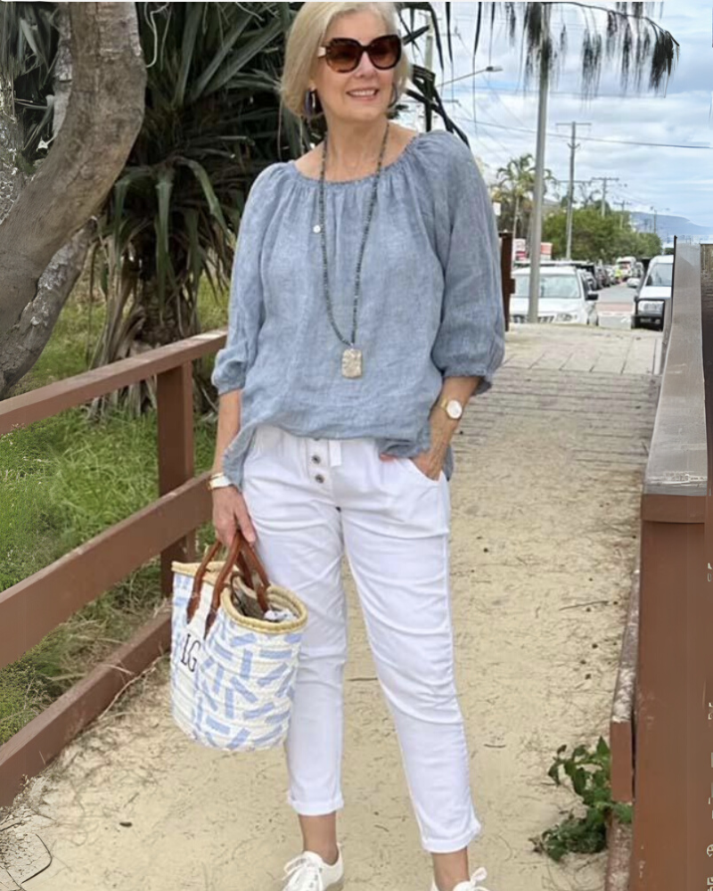 DANIA - COTTON AND LINEN SHIRT