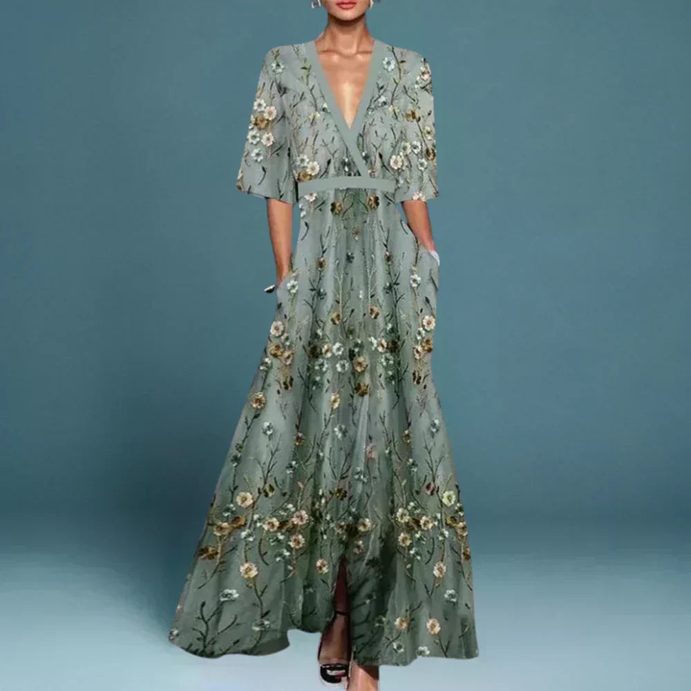 Jamie - Chic Floral Print Dress