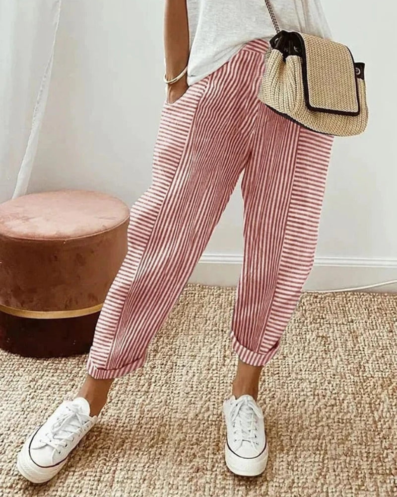 AMARA - STRIPED PANTS