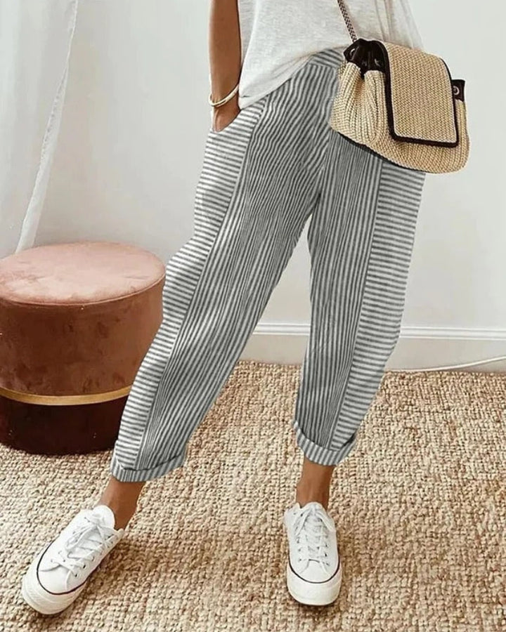 AMARA - STRIPED PANTS