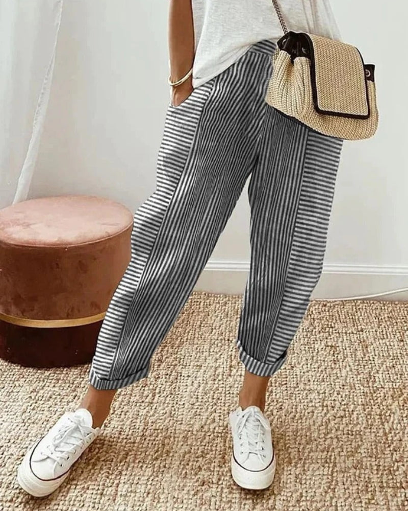AMARA - STRIPED PANTS