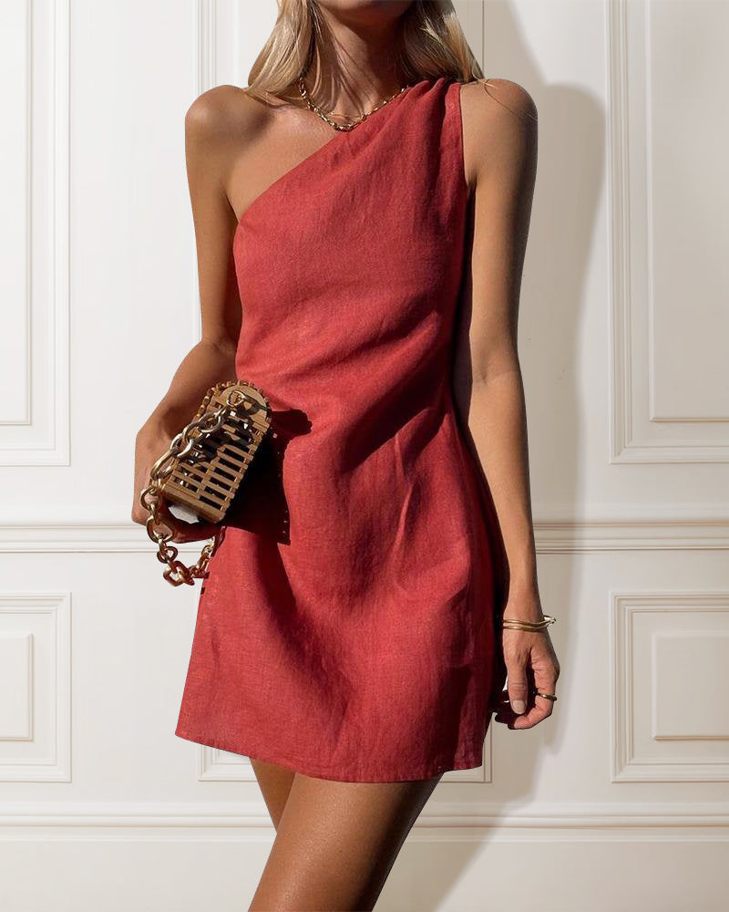 Lizzie - Halter Mini Dress