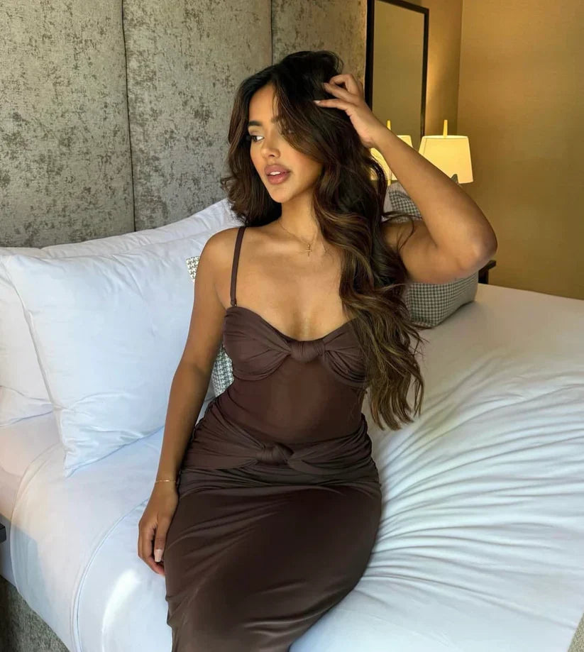 Thalia | Sultry Sheer Gown