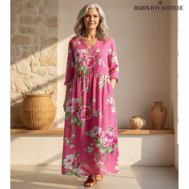 Rosaline - Bold Blossom Dress