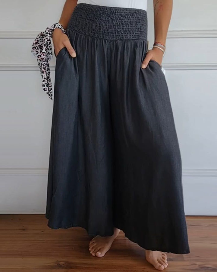 DANSA - COMFORTABLE PANTS WITH ELASTIC WAISTBAND