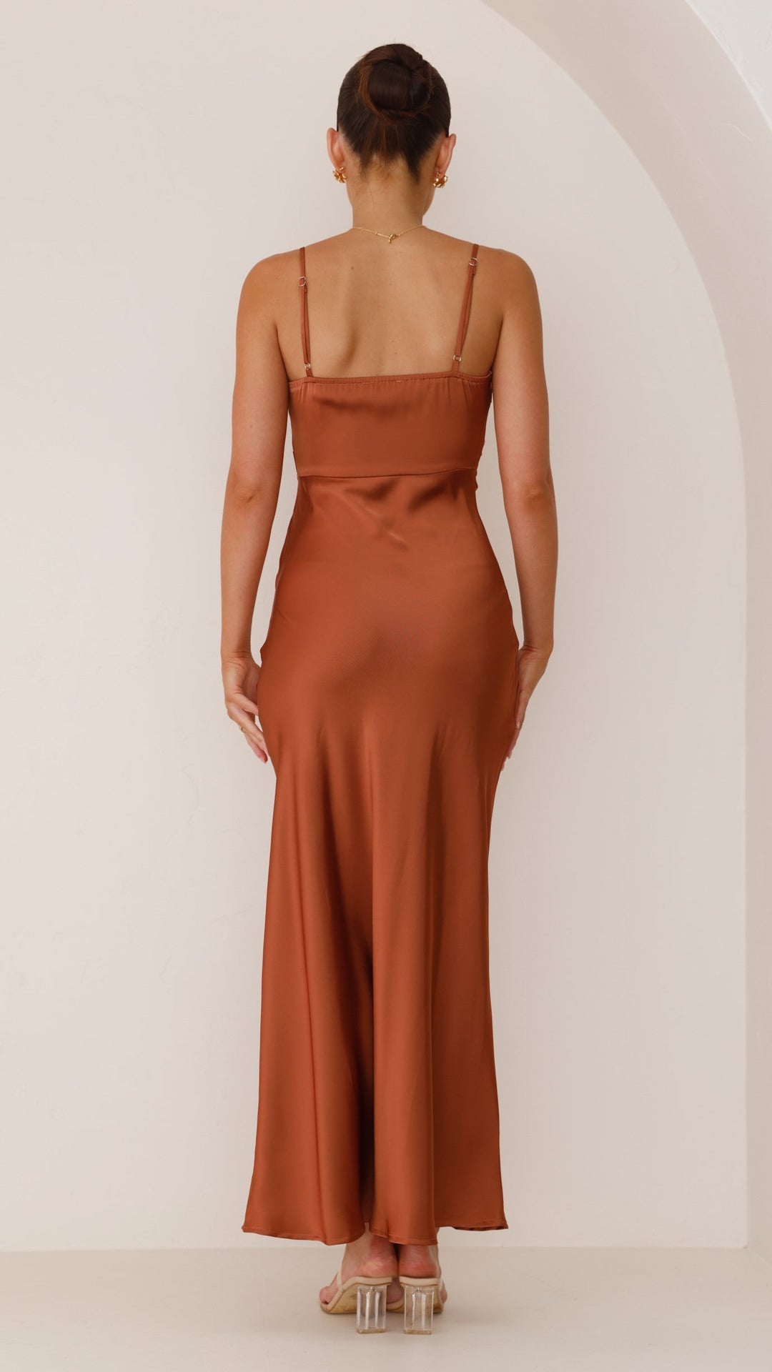 Sydney Luxe Boutique | Aria Satin Maxi Dress