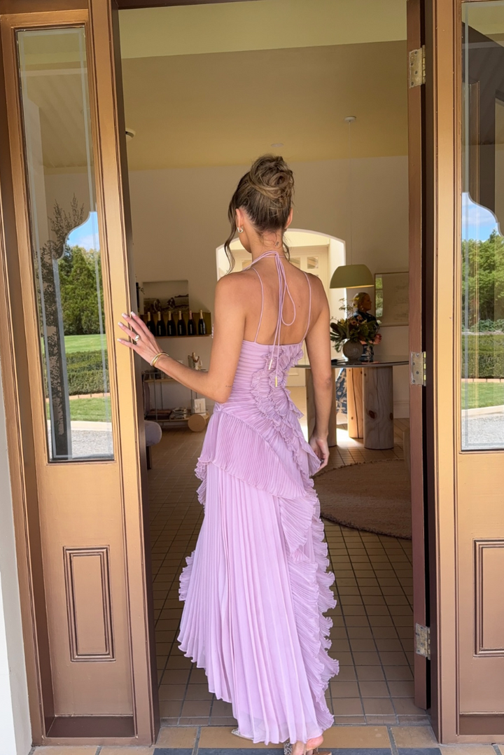 Wisteria | Ruffled Lavender Gown