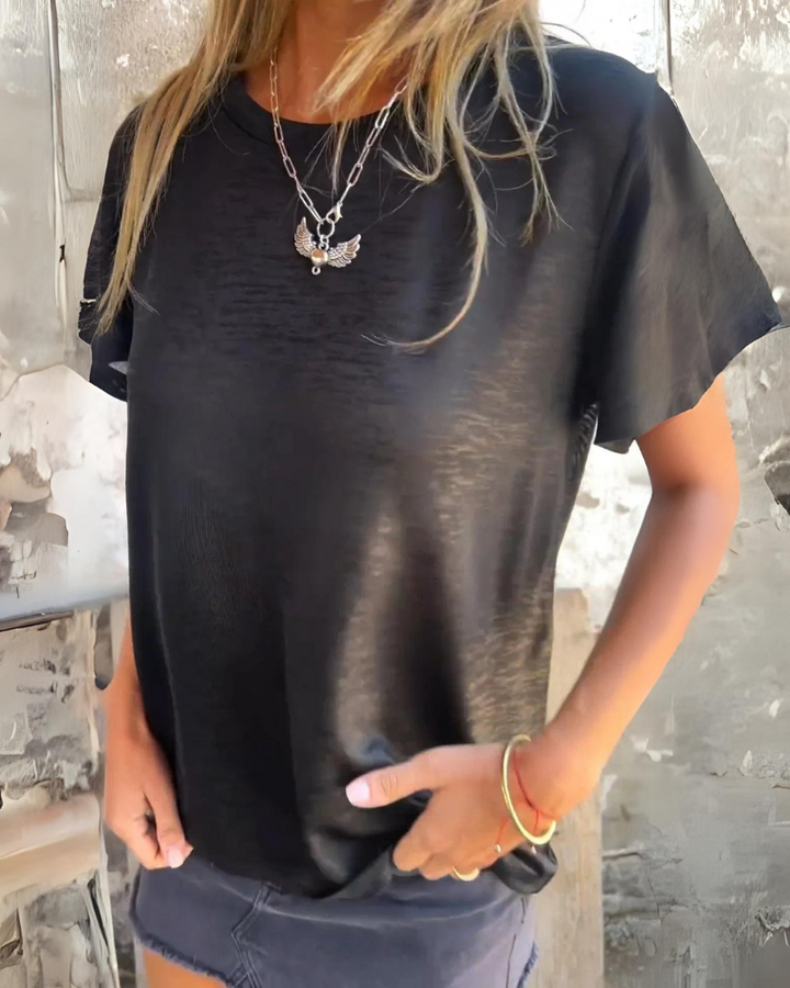 MARIONA - Elegant Short Sleeve T-Shirt