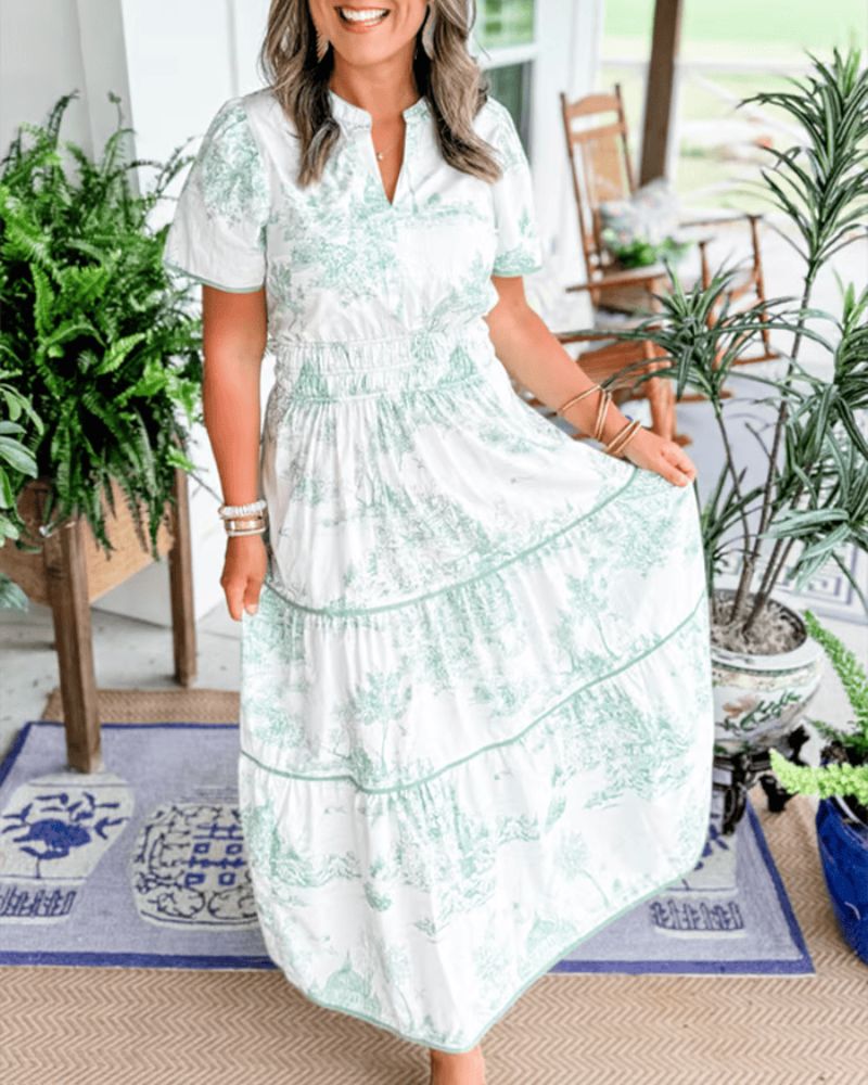 NIDOLI – Long Printed Dress
