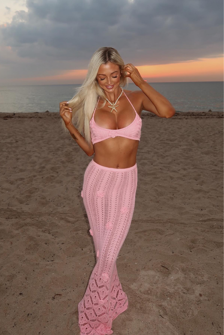 Darya | Pink Crochet Bikini