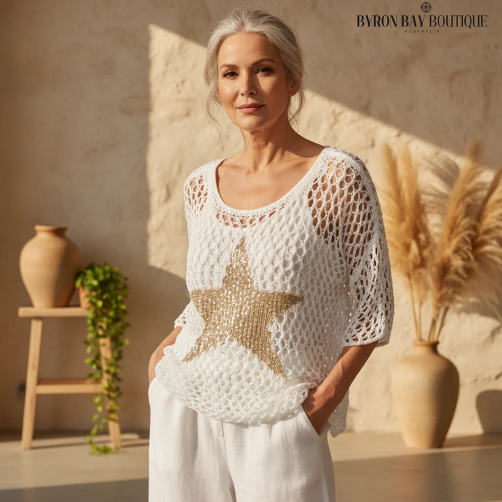 Zabrina - Starry Knit Top