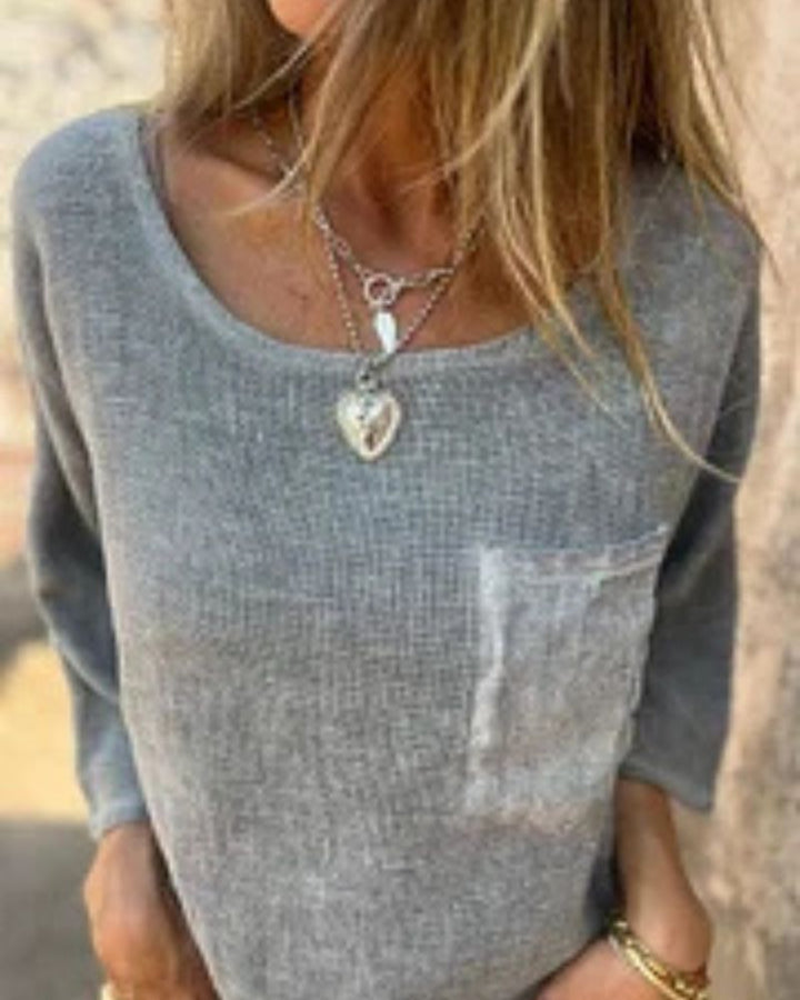CEMAGI - CASUAL COTTON AND LINEN T-SHIRT