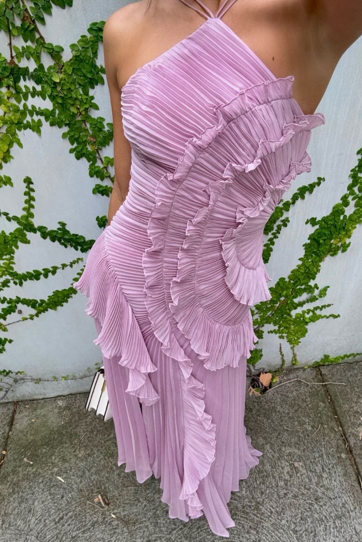 Wisteria | Ruffled Lavender Gown