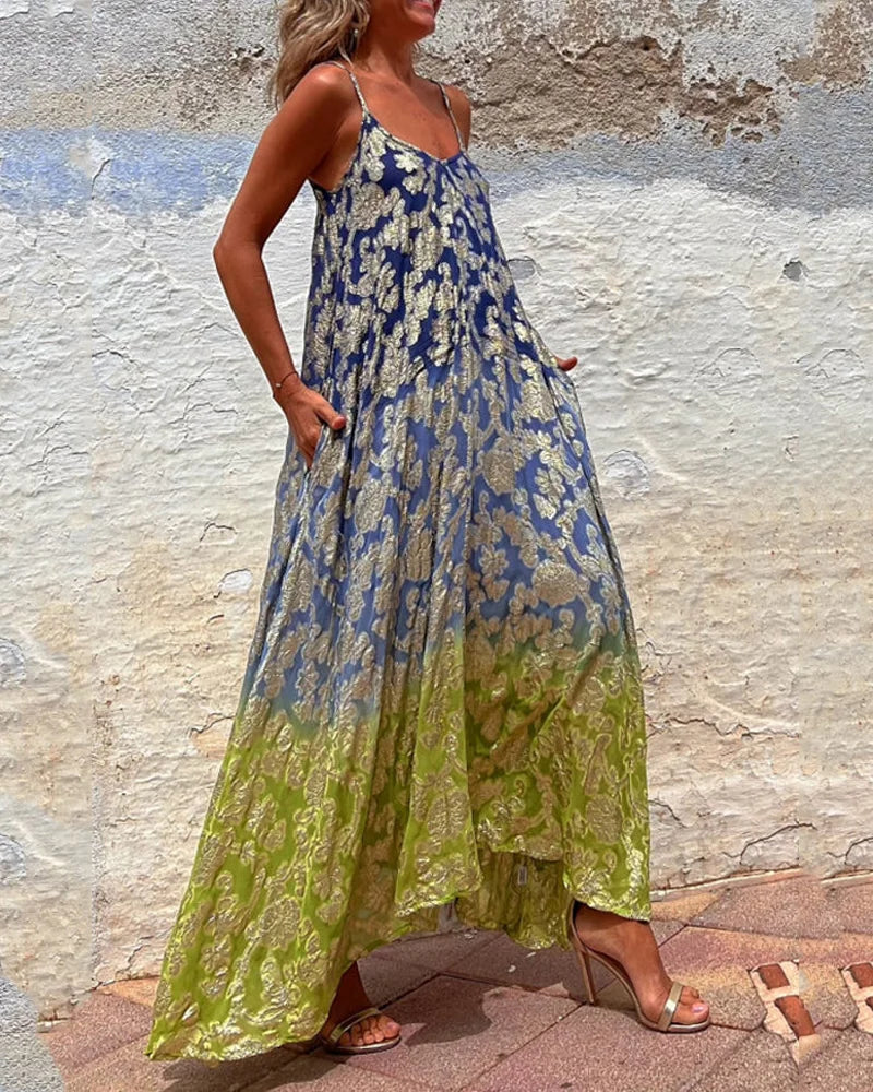 EREDES - Printed Bohemian Dress