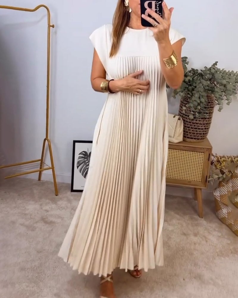 Jolienne Pleated Midi Dress