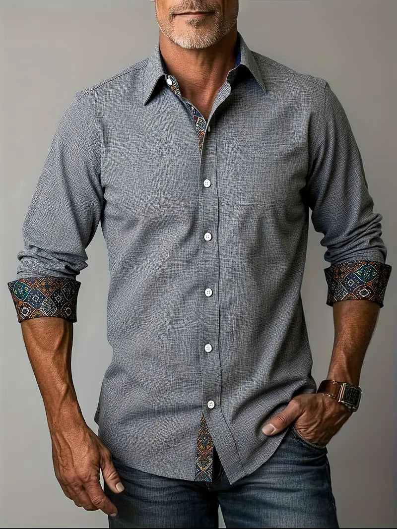 Lorenzo – Shirt with Contrast Details