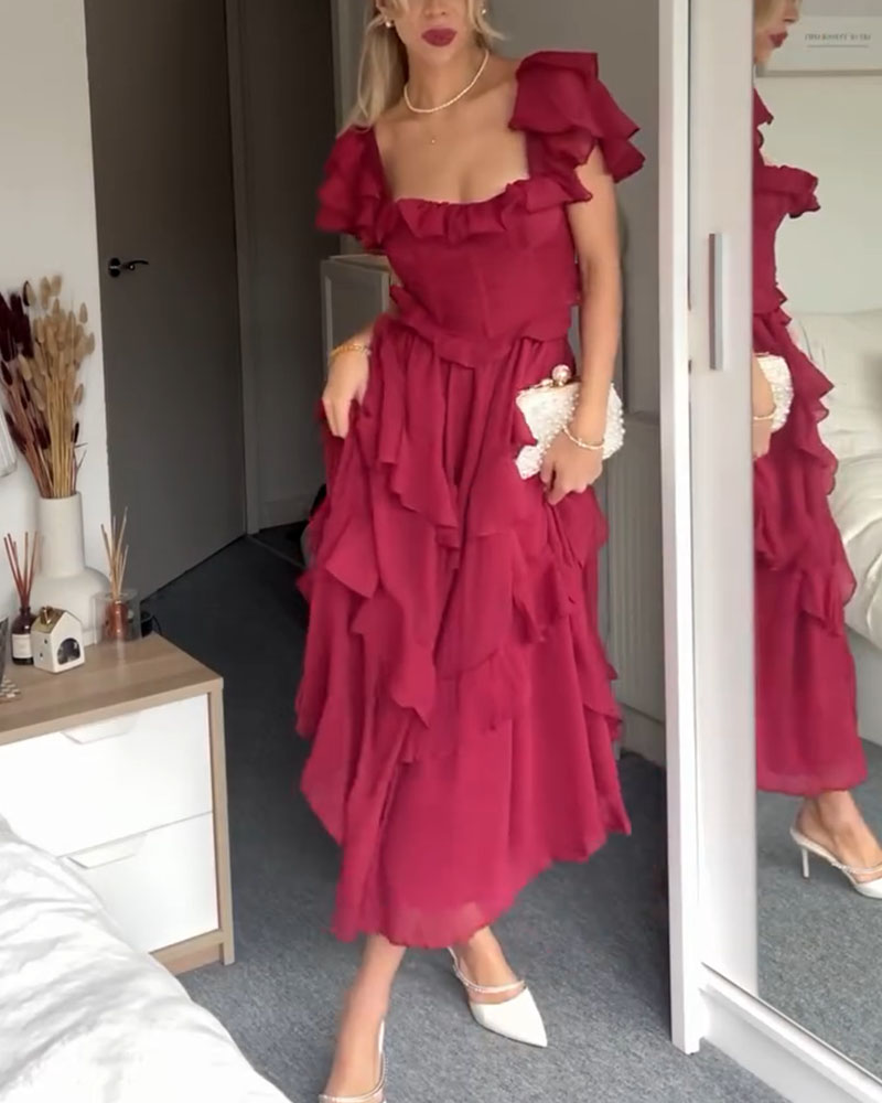 Elisa - Frill Detail Dress