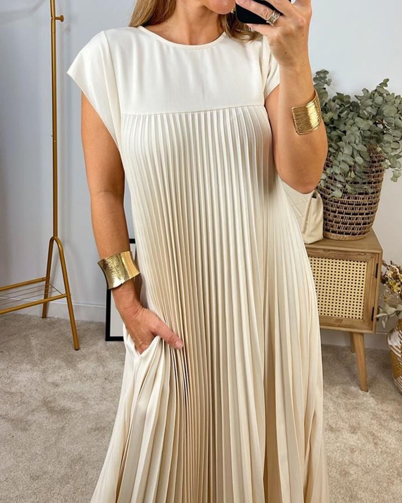 Jolienne Pleated Midi Dress