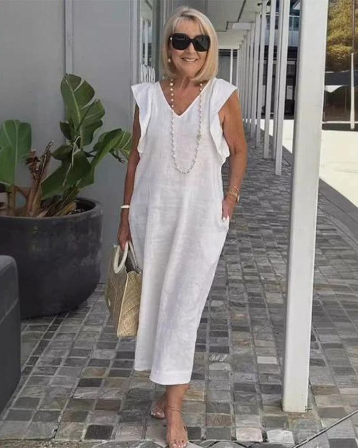 GLORIA – LONG LINEN DRESS