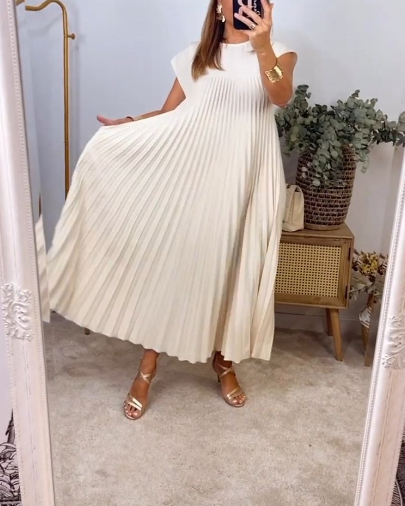 Jolienne Pleated Midi Dress