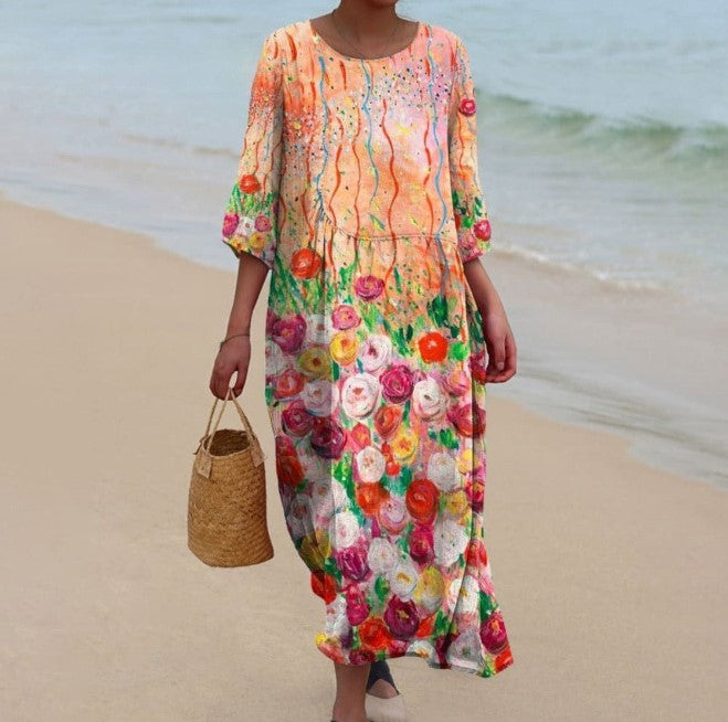 Adeleine – Flowy Ethnic Dress