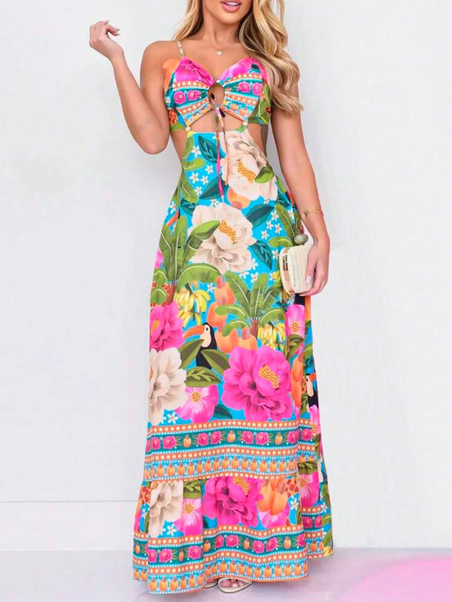 Sydney Luxe Boutique | Paola Tropical Toucan Maxi Dress