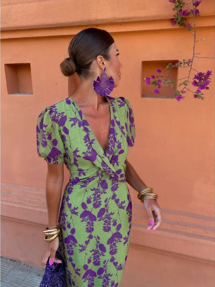 Rhiannon™ | Elegant Women's Dress with Stunning Print