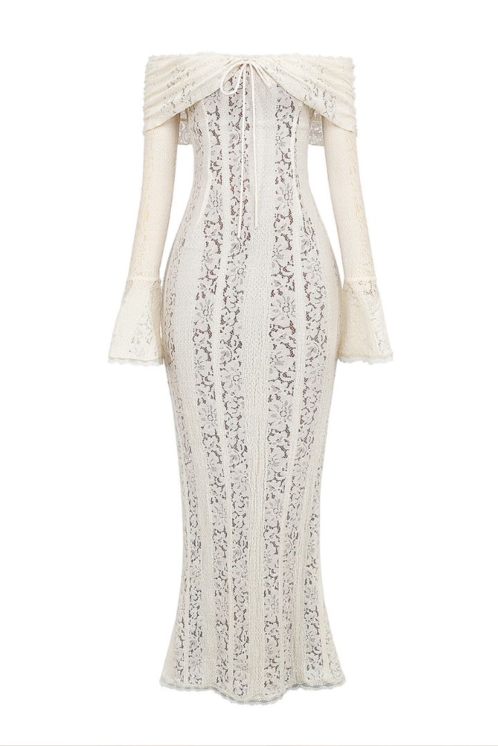 Indira | Off-Shoulder Lace Gown