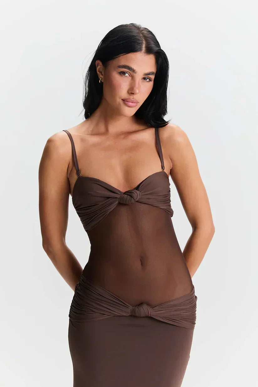 Thalia | Sultry Sheer Gown