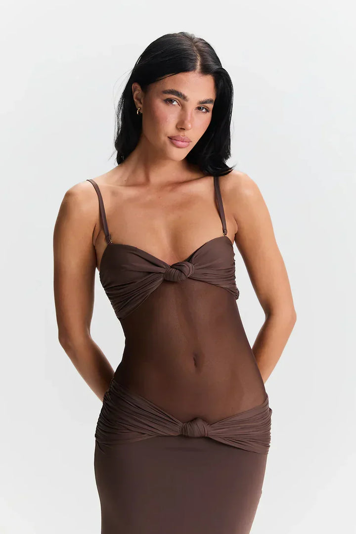 Thalia | Sultry Sheer Gown