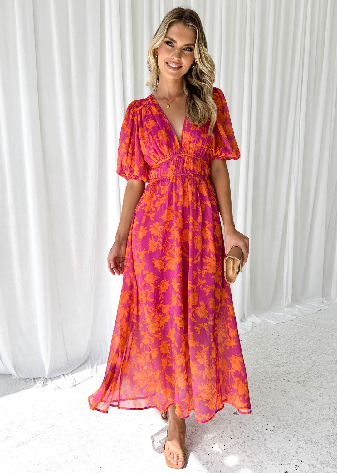 Clara | Long Floral Spring Dress