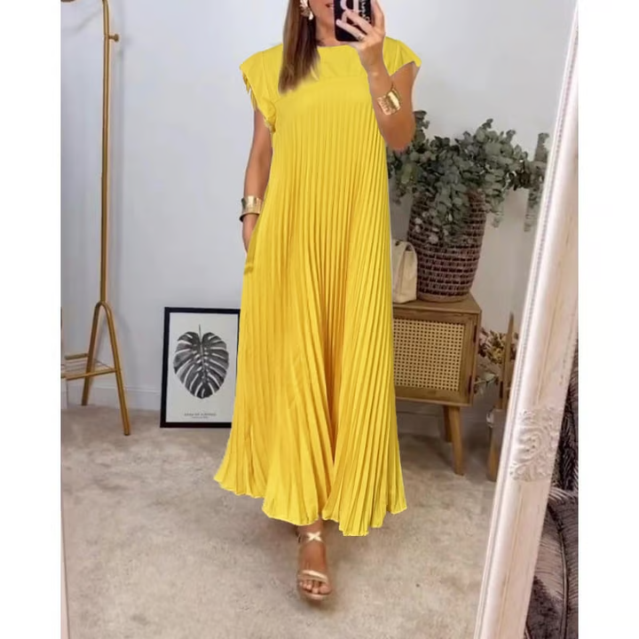 Jolienne Pleated Midi Dress