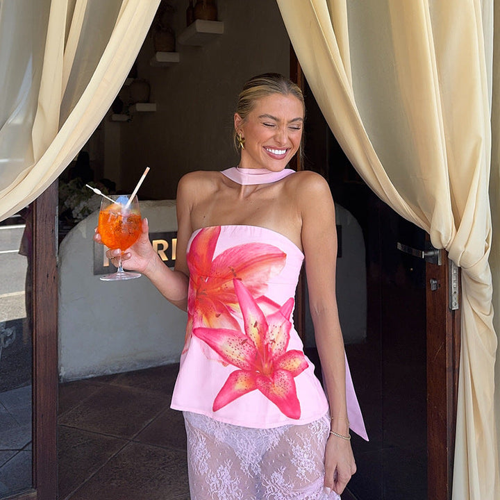 Quinby | Stylish Pink Halter