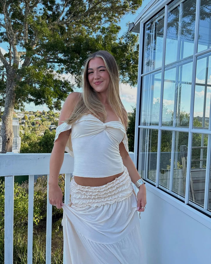 Gwyneira | Pearlveil Maternity Gown