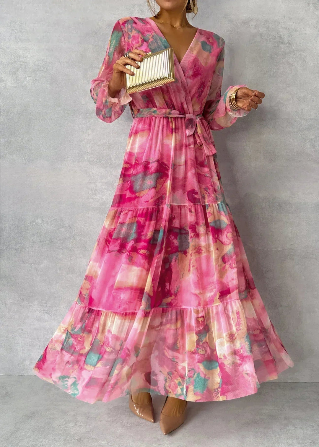 Meli | Floral Print Wrap Dress