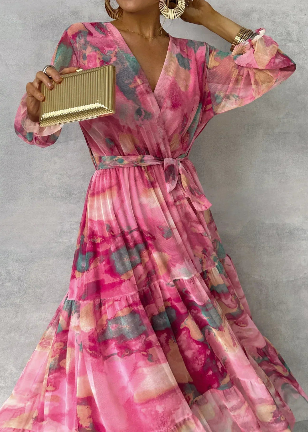 Meli | Floral Print Wrap Dress