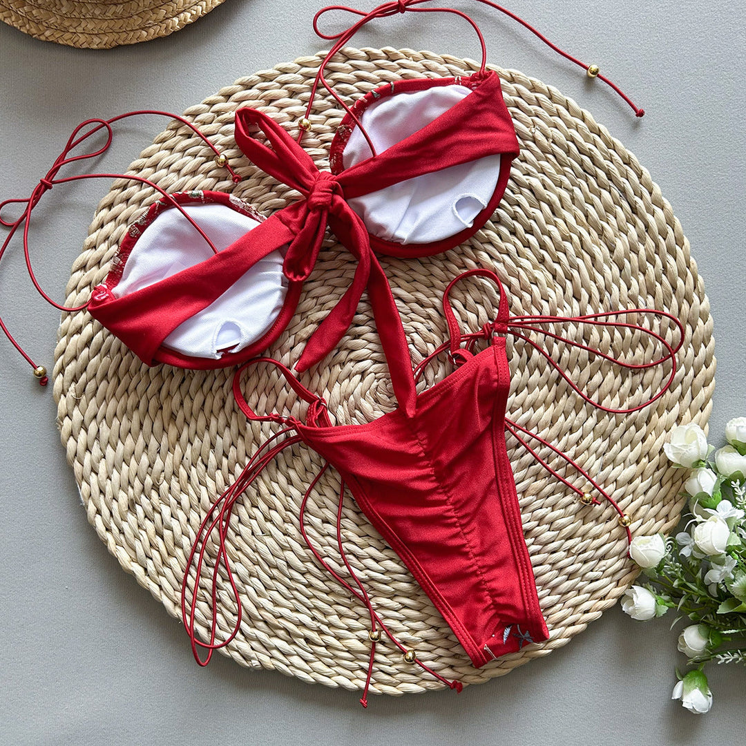 Damaris | Embroidered Bikini Set