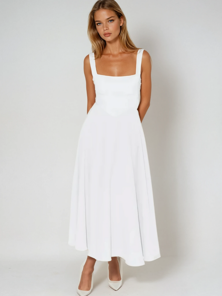Amara Sage Midi Dress