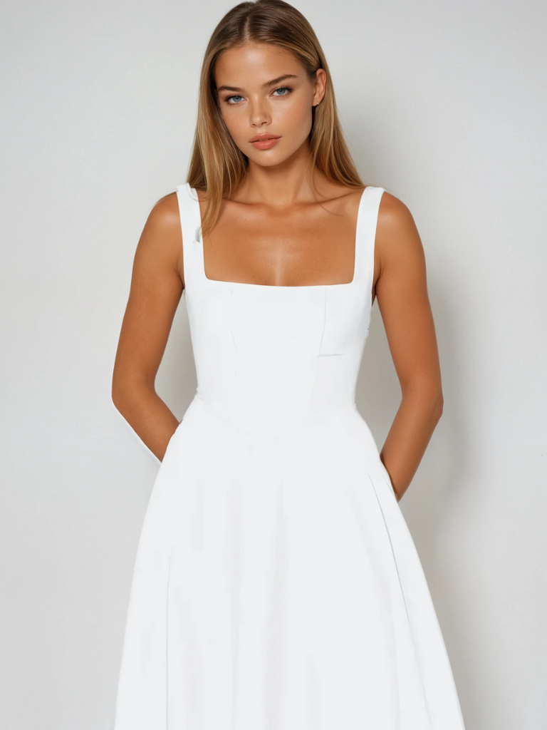 Amara Sage Midi Dress