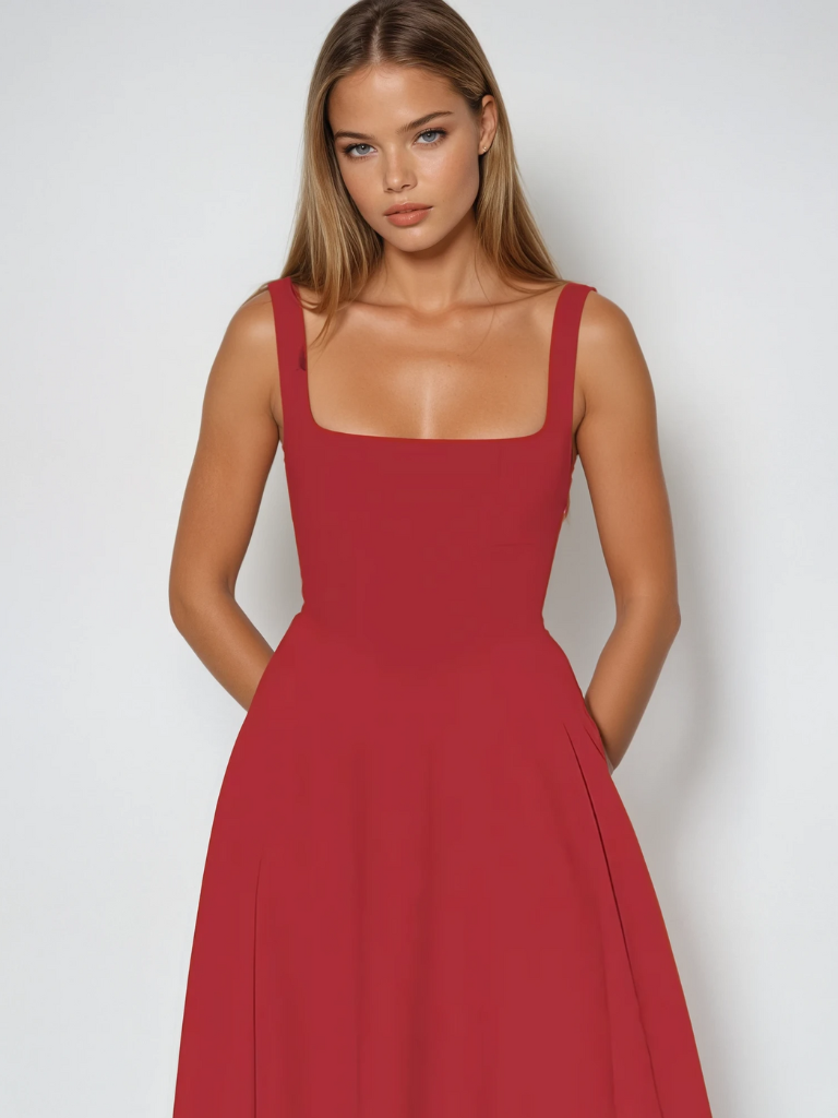 Amara Sage Midi Dress