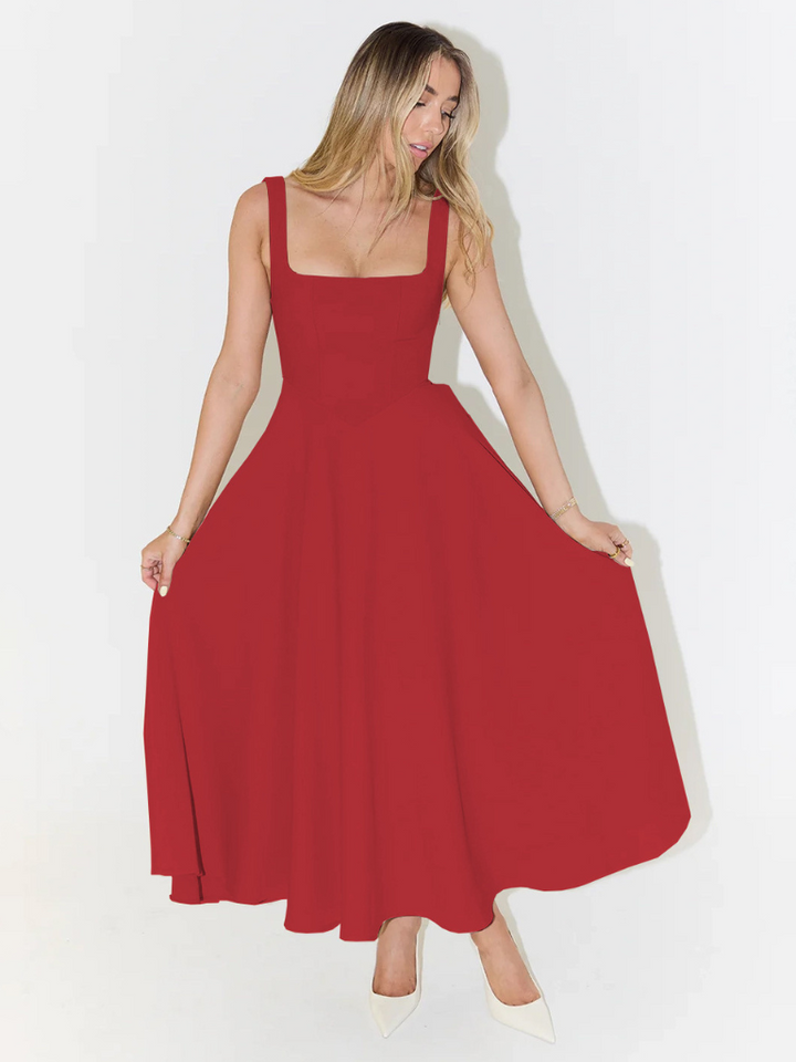 Amara Sage Midi Dress