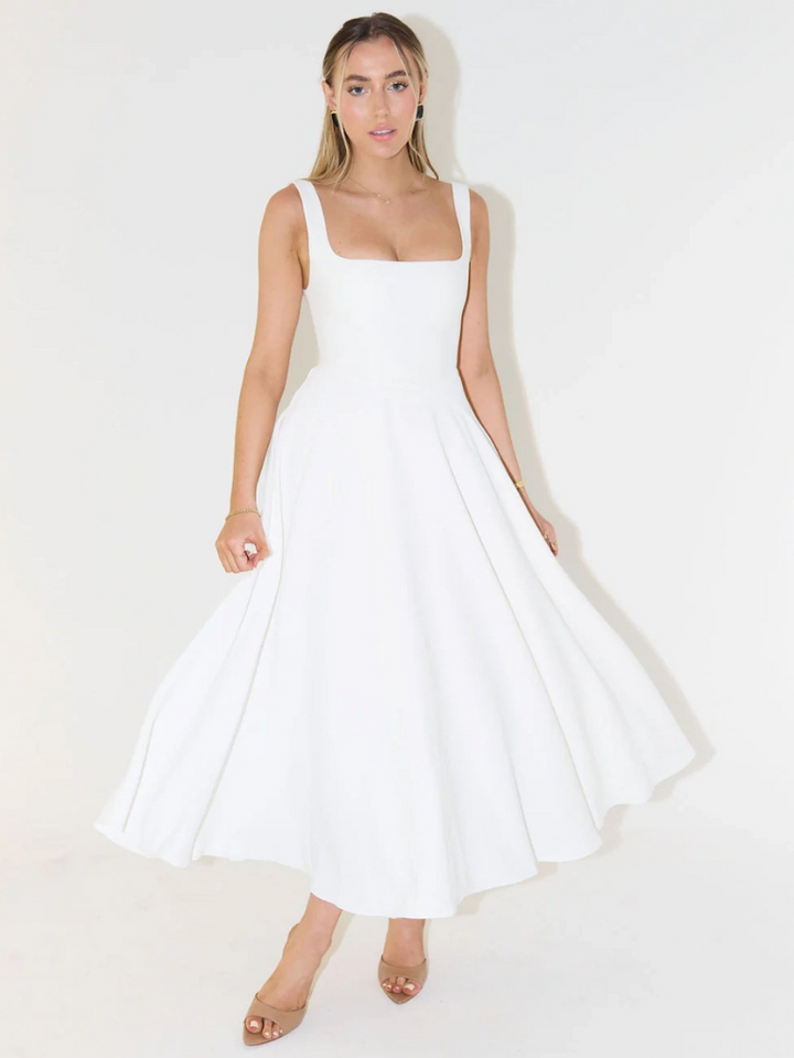 Amara Sage Midi Dress