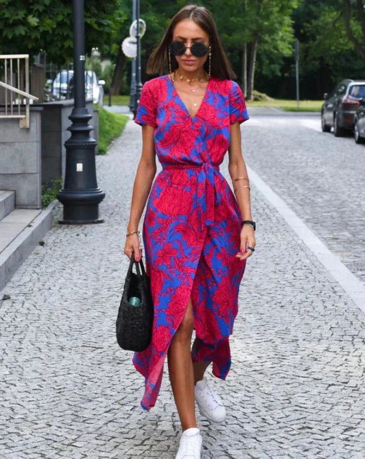 Linda - Elegant Floral Dress