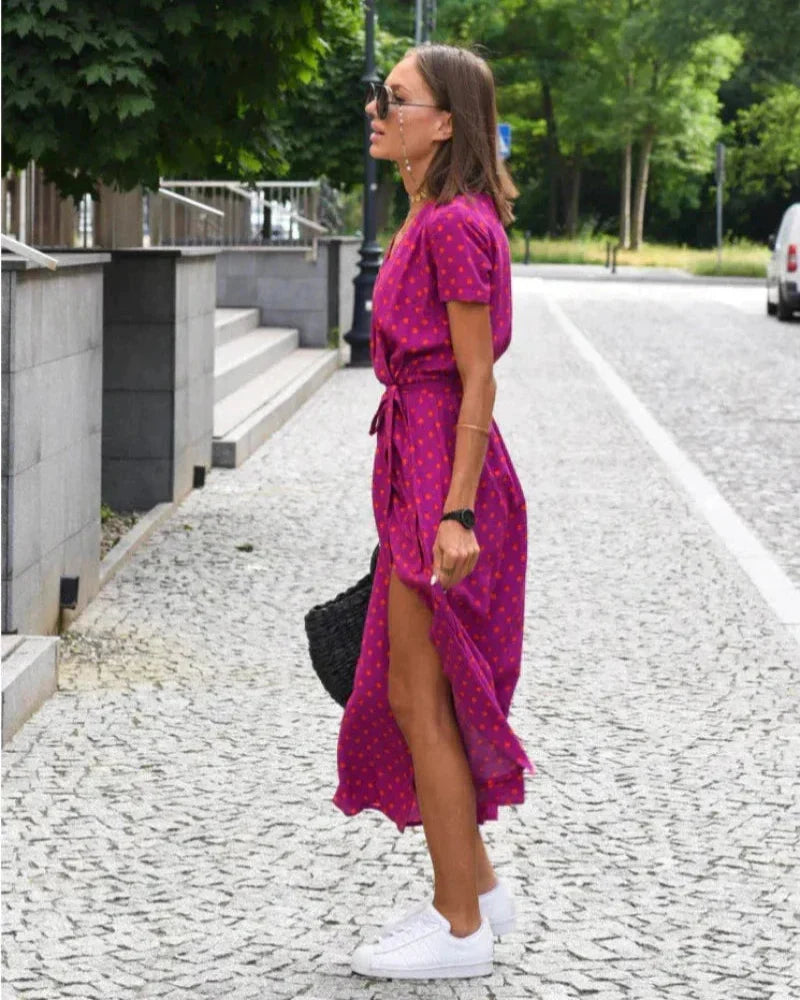 Linda - Elegant Floral Dress