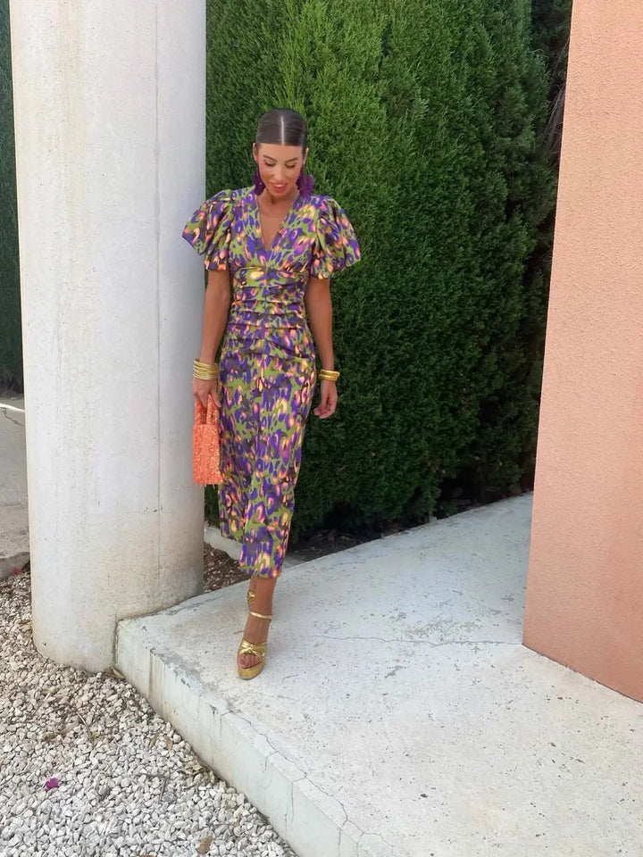 Loren - Bold Puff Sleeve Dress